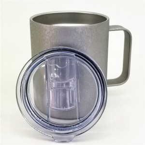 12OZ Stainless Steel Coffee Mug With Handle And Lid