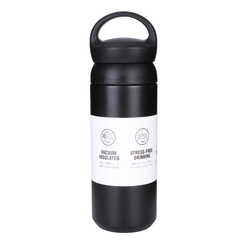 China wholesale Vacuum Bottle Factories -  350ml 500ml Stainless Steel Vacuum Travel Mug with Handle For Tea or Coffee – king team