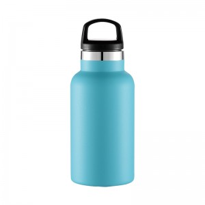 Botella de auga fría e quente de aceiro inoxidable para beber excursionistas