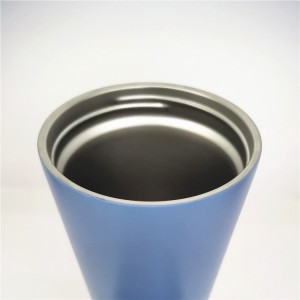 12 OZ-os újrafelhasználható termosz, rozsdamentes acél kávésbögre tetővel