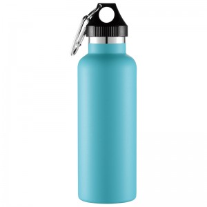 Botella de auga fría e quente de aceiro inoxidable para beber excursionistas