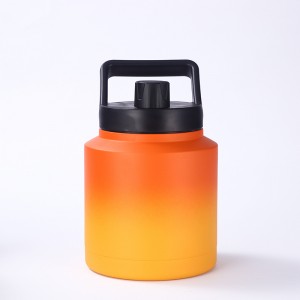 Μπουκάλι νερού διπλού τοιχώματος 64 OZ μεγάλης χωρητικότητας με πλατύ στόμιο