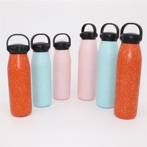 Natatanging Disenyo Double Wall Vacuum Insulated Water Bottle na May Handle