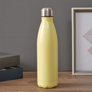 Stainless Steel Doble Walled Vacuum Insulated Cola Shape Thermos Water Bottle