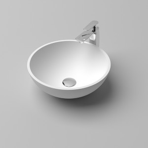 KBc-18 Above Counter Sink Bowl Solid Surface Basin  with overflow small solod surface sinks