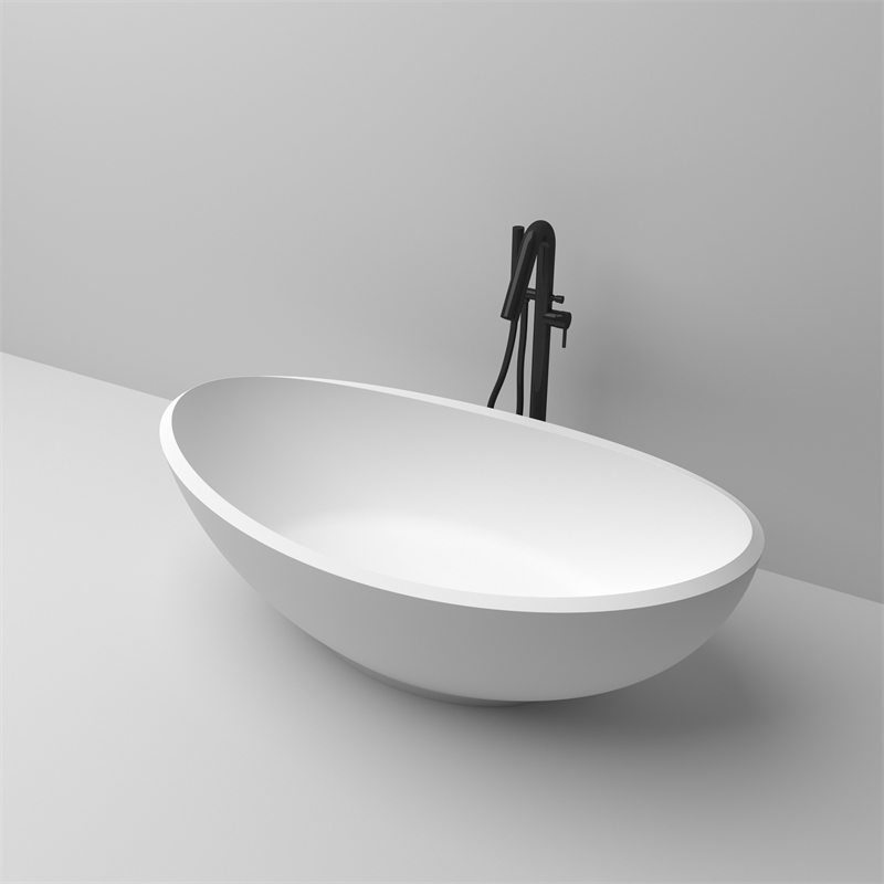 KBb-03 Vesselshape Free Standing bathtub with Integrated Drain and Overflow