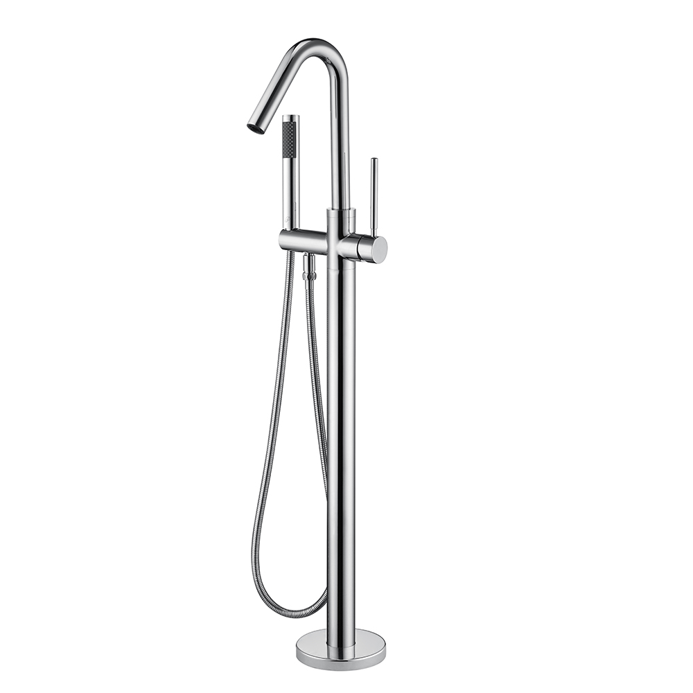 KBf-Y915 Bath & Shower Tub Brass Freestanding Bath Faucet with Single Handle Shower