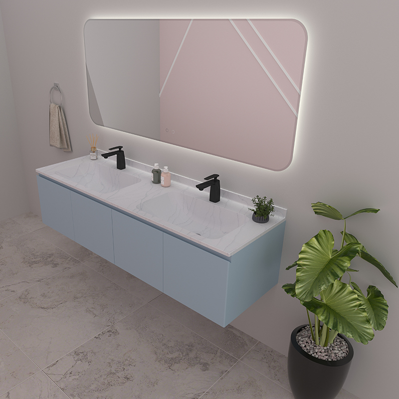 OEM China Soaking Bathtub -
 KBv-03 Hot Selling Solid Surface Stone Cabinetin in Bathroom – KITBATH