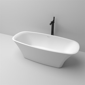 KBb-08 one piece Freestanding tub length in 71 inches with center and overflow