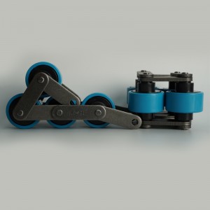 Blue nylon multi-speed chain