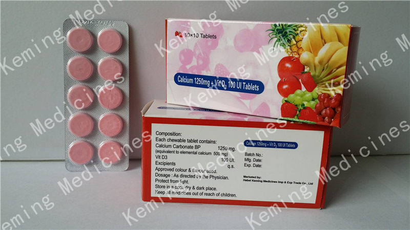 Factory wholesale Erythromycin 114-07-8 - Calcium and Vitamin　D3 tablets – KeMing Medicines