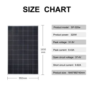 Flighpower 320W Handy Brite Solar Panels With Solar Panel System For Home  Free Energy SP-320W