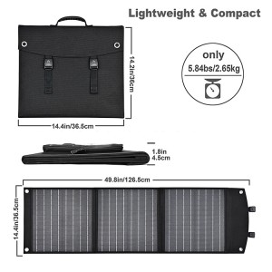 Wholesale Price China China Solar Power Supply 200W Foldable Solar Panel 18V Portable Power Station Monocrystalline Silicon Panel for Camping Outdoor Travel