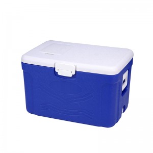 KY101 50L Plastic Portable Fruits Meat Fresh Beverage Drink Cooler Box