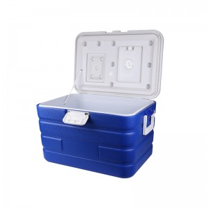 KY102 40L geïsoleerde camping draagbare plastic ijskist koelbox