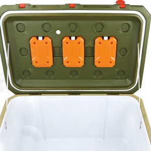 KY145 Outdoor Camping And Fishing 145L Cooler Ice Box With Three Ice Pack
