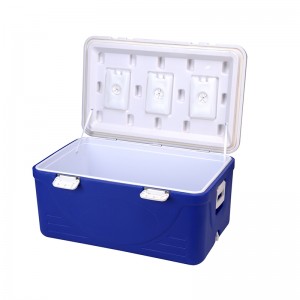KY505 110L Insulated Ice Chest Plastic Cooler Box Para sa Camping Picnic Camping
