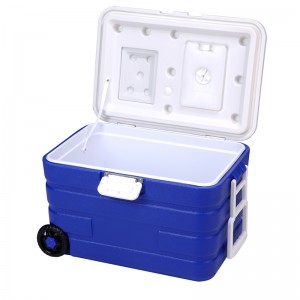 KY501 Scatola frigo per ghiacciaia da picnic con maniglia per esterni da 40 litri con ruota