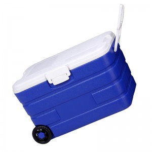 KY501 40L Outdoor Handle Sport Flooring Picnic Ice Box Cooler Box with Wheel