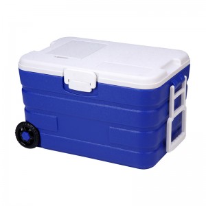 KY501 40L Outdoor Handle Sports Flooring Picnic Ice Chest Cooler Box With Wheel