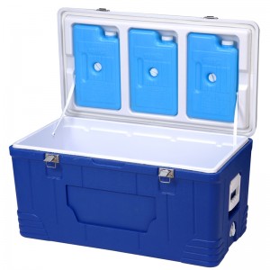 KY80B Outdoor 80L Hard Plastic Cooler Box Kulkas Es Chest Cooler Box Portable