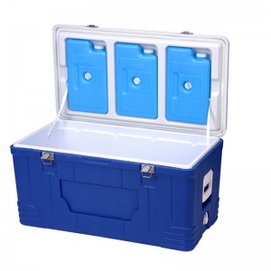 KY80B ပြင်ပ 80L Hard Plastic Cooler သေတ္တာ ရေခဲသေတ္တာ ရေခဲသေတ္တာ အအေးခံသေတ္တာ အိတ်ဆောင်