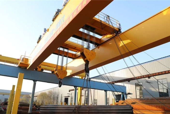 160t+160t bag-ong explosion-proof double-girder bridge crane