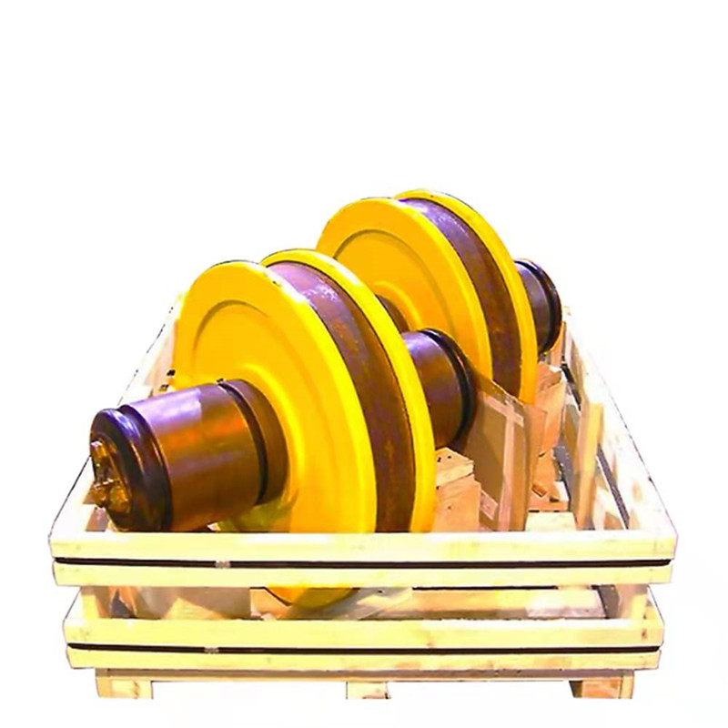 Roda de aceiro de carril de guindastre móbil forxado (4)