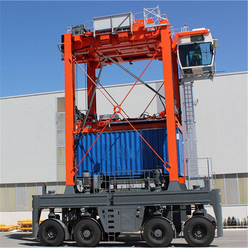 Hydraulic RTG Crane Container Rubber Tyre Gantry Crane Straddle carrier