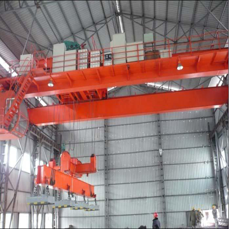 QL model double girder overhead crane with rotating elecromagnetic hanging beam