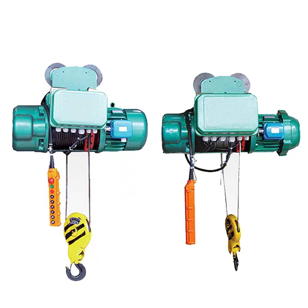 Explosion proof travelling electric wire rope hoist