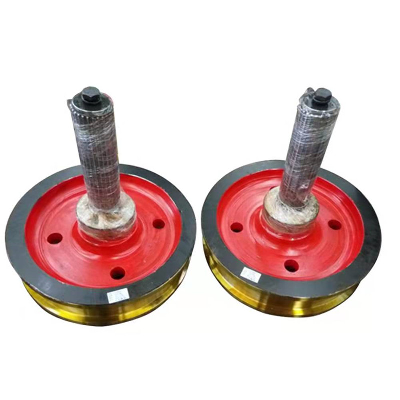 Roda de aceiro de carril de guindastre móbil forxado (1)