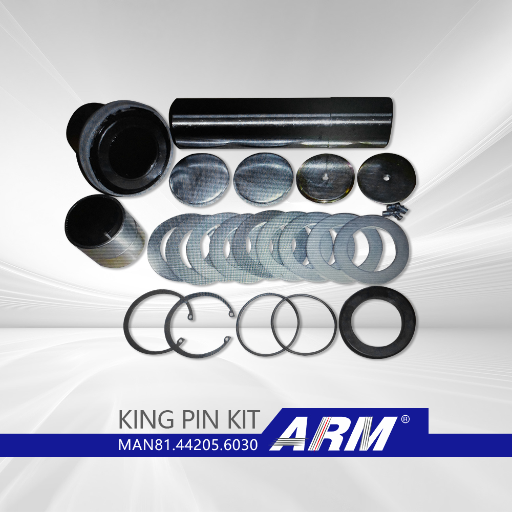 အပိုပစ္စည်းများ၊ MAN 6030 အတွက် အရည်အသွေးမြင့် King pin အစုံ။မူရင်း- 81442056030
