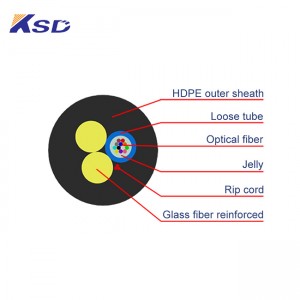 ASU(Mini ADSS) Aerial Self-Supported ASU Fiber Optic Cable