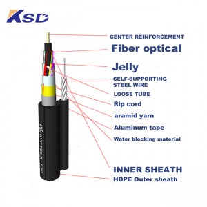 GYFTC8A Aerial Self-supporting Armored Optical Fiber Cable