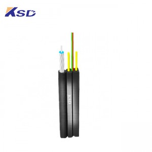 2 Cores FTTH Bow Type Drop Cable GJYXFCH Self Supporting Flame Retardant