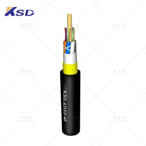 12 Core ADSS Optical Cable Self Supporting 100 Meter Span