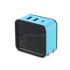 Kutry Adapter RP-U24 For CN 2USB Blue
