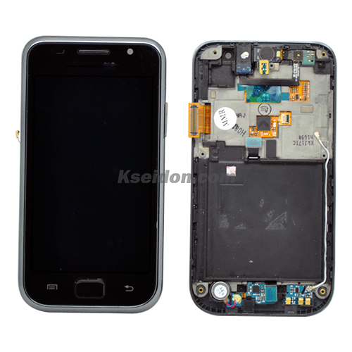 LCD With Middle Frame For Samsung Galaxy S/i9000 Brand New Self-Welded Black Featured Image