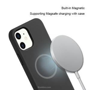 iPhone12 Phone Silicone Magnetic Case with LOGO for Magsafe Certificated Supplier Kseidon