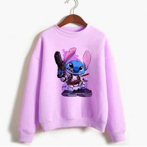 OEM Cheap Cotton Sweatshirts Products - Women Cartoon Printing Sweatshirt Korean Style Tops Girls The Black Friday New Funny Harajuku Kawaii Stitch Graphic Hoodies – Kaishun