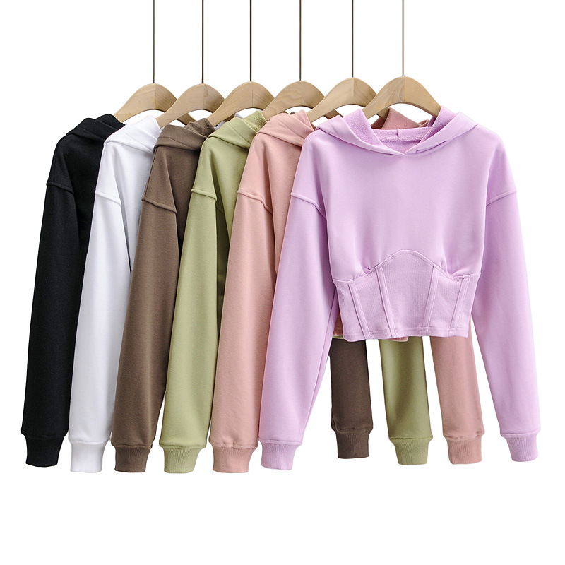 cropped sweatshirt supplier，crop top hoodie manufacturer，sweatshirt women exporter