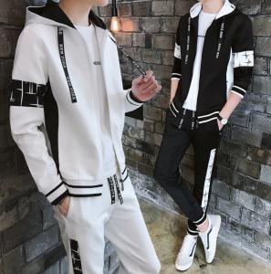High Quality Tracksuit Latest Fashion Slim Fit TracksuitTracksuits Set Men Tracksuit Sweatsuit Custom Tracksuit  summer Mens Tracksuit Hoodie Sets Mens Tracksuit 2 Pieces Set Men Zipper Stand Colla...