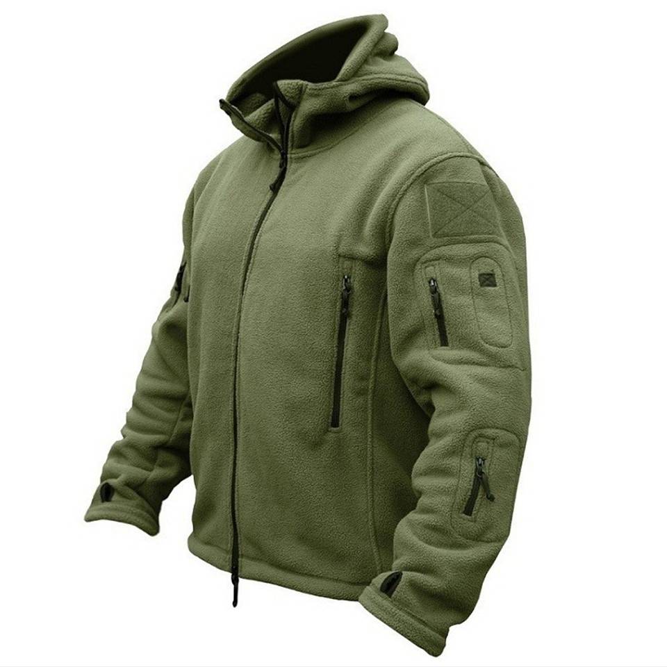 Men US Military Winter Thermal Fleece Tactical Jacket Outdoors Sports Hooded Coat Militar Softshell Hiking Outdoor Army Jackets Featured Image