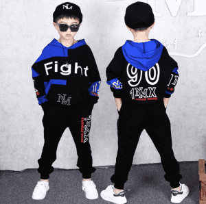 Children’s Sets Kidscotton spandex high quality Sport Clothing Sets Boys Tracksuit Autumn Children Tops Pants 2Pcs Kit Outfit Tracksuit 1 order