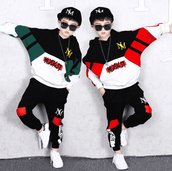 Spring Autumn Baby Boys Girls Cotton Clothes Children Letter Hooded Pants 2Pcs/sets Infant Kid Fashion Toddler Casual Tracksuits Featured Image