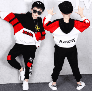 Spring Autumn Baby Boys Girls Cotton Clothes Children Letter Hooded Pants 2Pcs/sets Infant Kid Fashion Toddler Casual Tracksuits