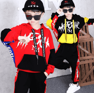 2020 Spring New Hot Boys’ Suits Children’s Long-sleeved Hooded Sweatershirt + Trousers Clothes Kids Tracksuit Autumn Outwear Set