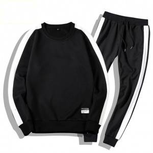 Tracksuits Man Sweatshirts+Pants 2PC Outwear Sportsuit Sets Men Set Clothing Casual Round Neck Tops Jogging Pants Tracksuit