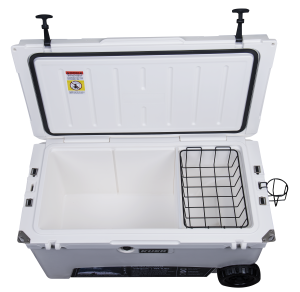 Жорстка коробка-холодильник для їжі для риболовлі великої ємності з колесами